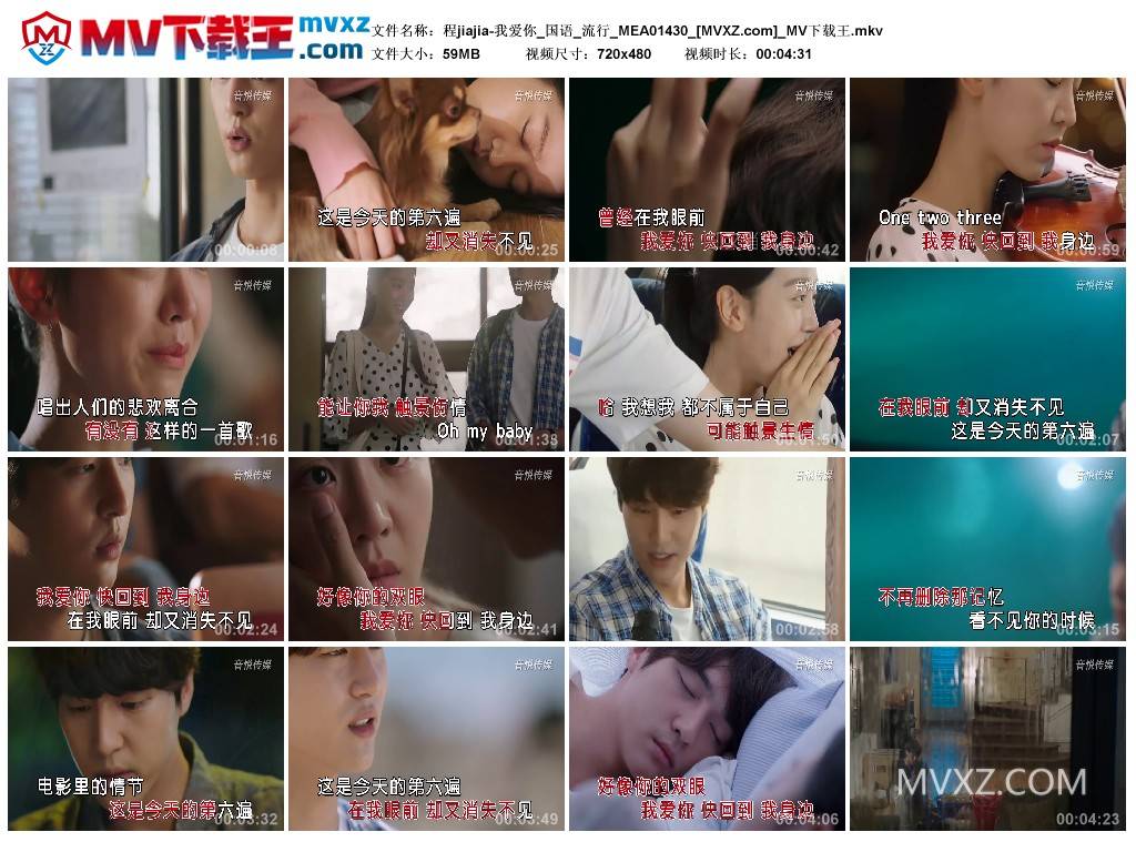 程jiajia-我爱你_国语_流行_MEA01430